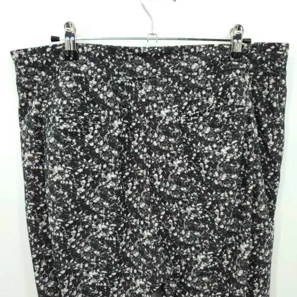 Lululemon Jet Crop XL/XXL Shimmy Shimmer Black White